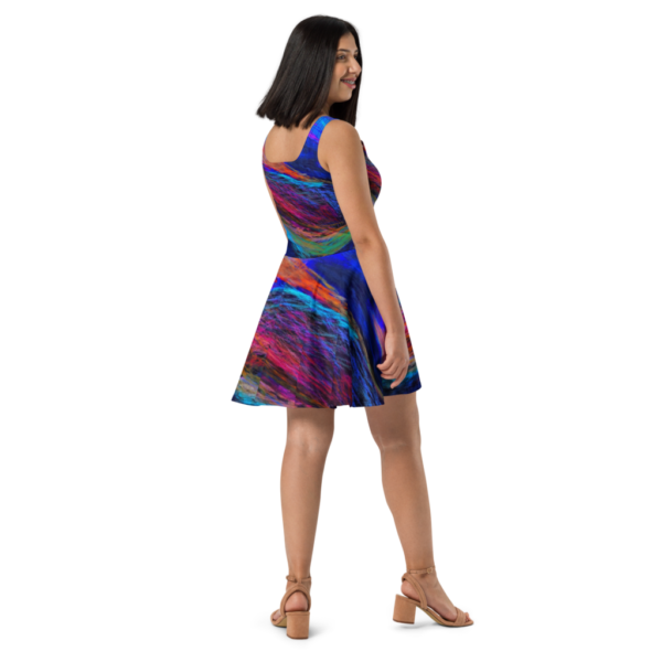 Bursting  With Color Skater Dress