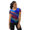 Bursting With Color Women's Athletic T-shirt - Image 4