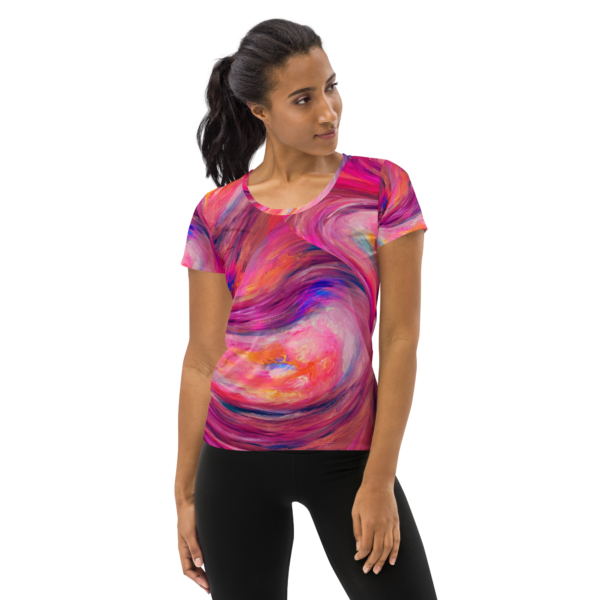 Swirling with Joy Women's Athletic T-shirt - Image 4