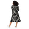 Musical Circles Long Sleeve Midi Dress - Image 4