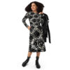 Musical Circles Long Sleeve Midi Dress