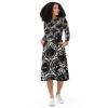 Musical Circles Long Sleeve Midi Dress - Image 2