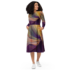 Flowing Into Delight Long Sleeve Midi Dress - Image 2