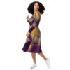 Flowing Into Delight Long Sleeve Midi Dress - Image 3