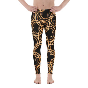 Golden Musical Circles Men's Leggings