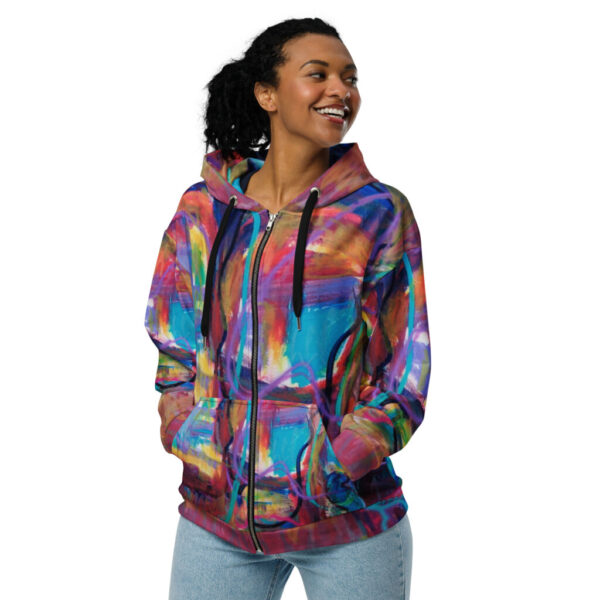 Happy Gossip Unisex Zip Hoodie