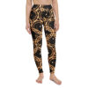 Golden Musical Circles Yoga Leggings