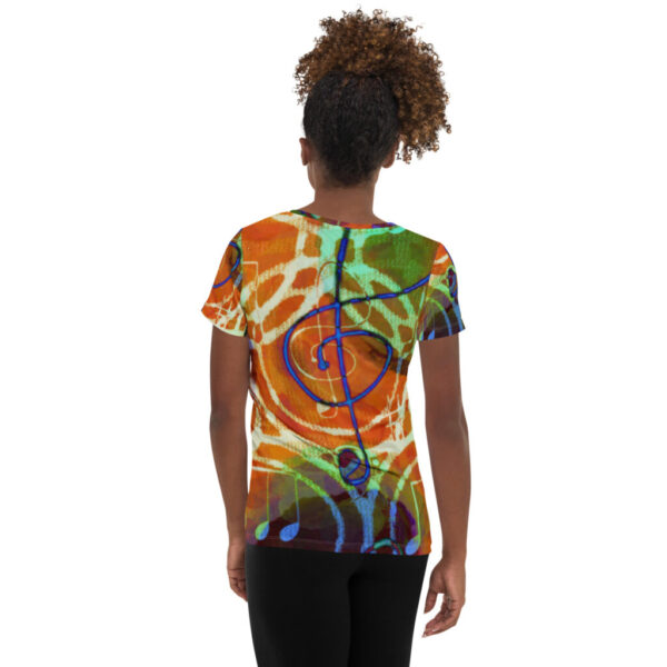 The Note Has It Women's Athletic T-shirt - Image 2
