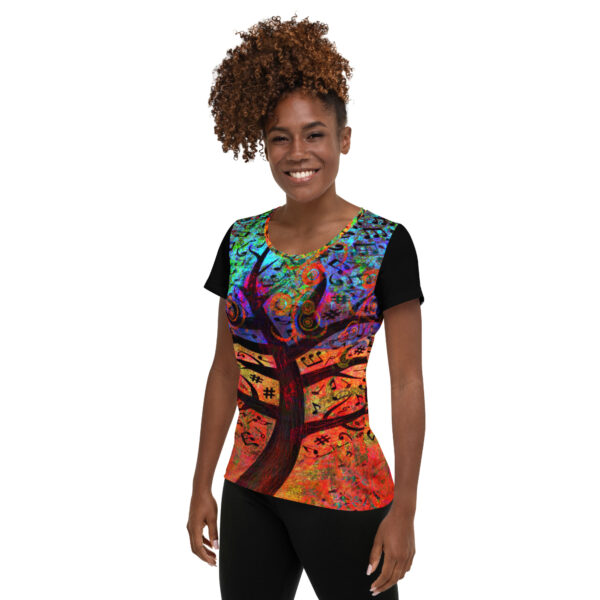 Woodwind Song Women's Athletic T-shirt - Image 3