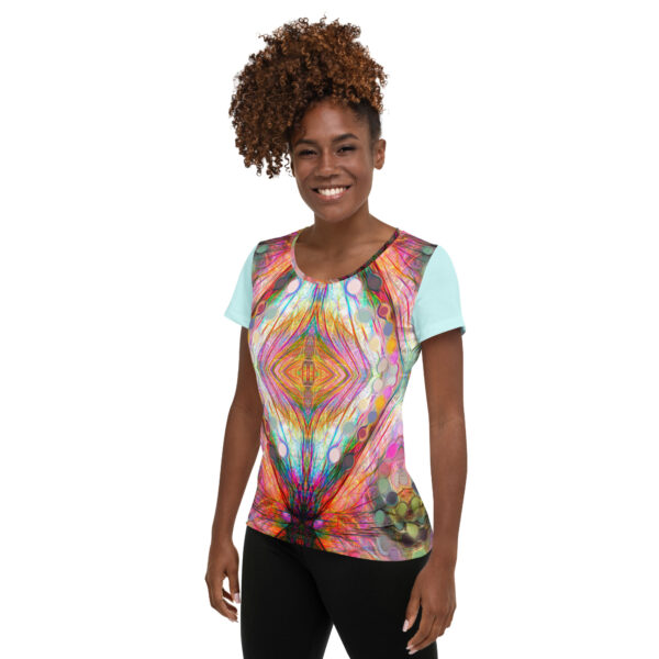 Love Cascading Women's Athletic T-shirt - Image 3