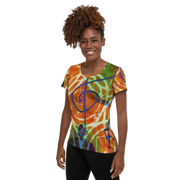The Note Has It Women's Athletic T-shirt - Image 3