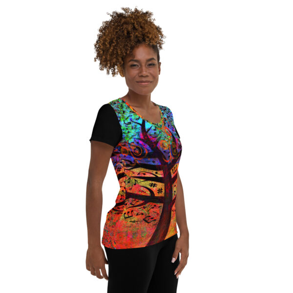 Woodwind Song Women's Athletic T-shirt - Image 4