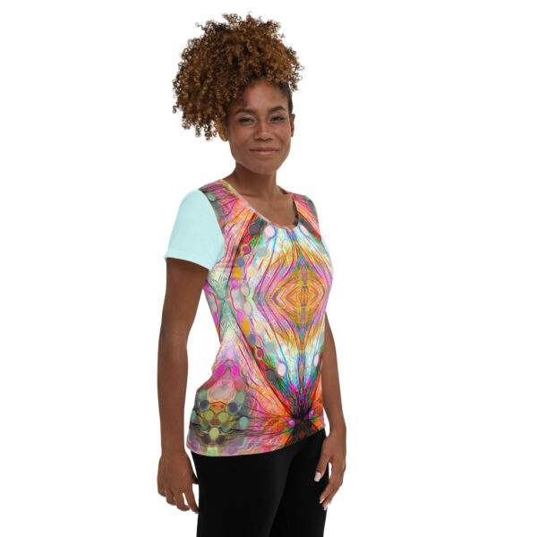 Love Cascading Women's Athletic T-shirt - Image 4