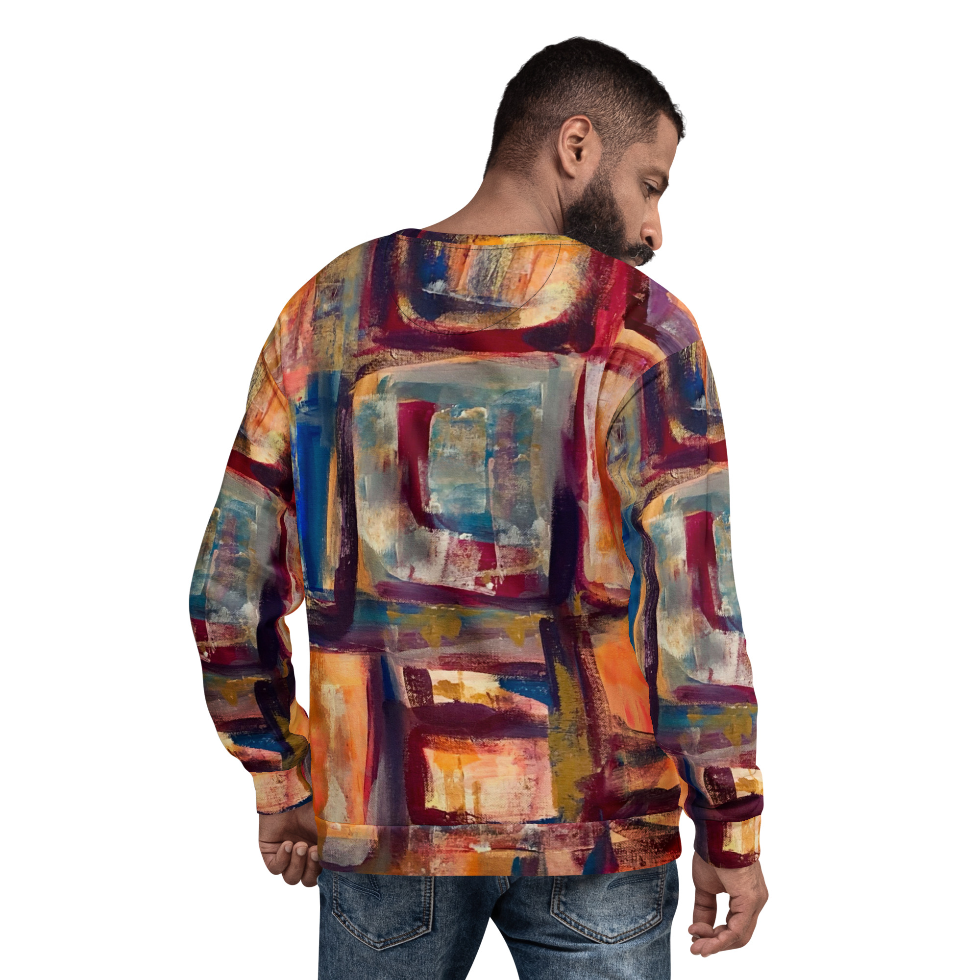 Windows of Santa Fe Brushstroke Unisex Sweatshirt 2 Windows of Santa Fe Brushstroke Unisex Sweatshirt - Image 2