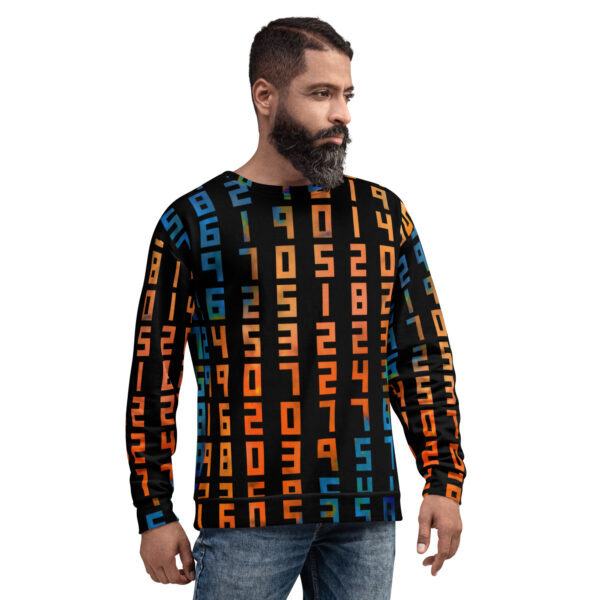 Aglow in Numbers Brushstroke Unisex Sweatshirt